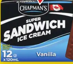 Giant Tiger Chapman's frozen desserts offer