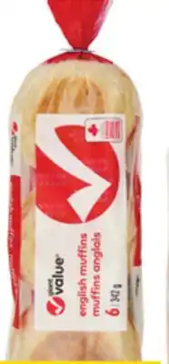 Giant Tiger English muffins offer