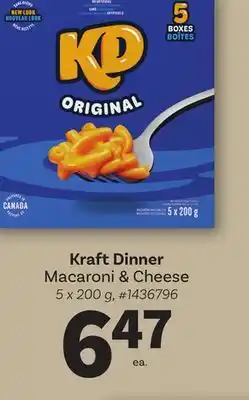 Giant Tiger Kraft Dinner Macaroni & cheese offer