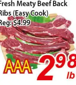 Seasons Foodmart Fresh Meaty Beef Back Ribs (Easy Cook) offer