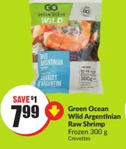 FreshCo Green Ocean Wild Argentinian Raw Shrimp Frozen 300 g offer