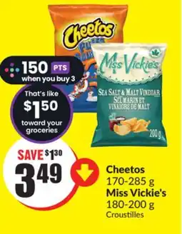 FreshCo Cheetos 170-285 g Miss Vickie's 180-200 g offer