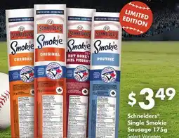 FreshCo Schneiders Single Smokie Sausage 175g Select Varieties offer