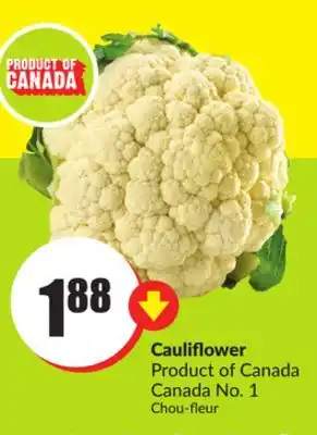 FreshCo Cauliflower Product of Canada Canada No. 1 offer