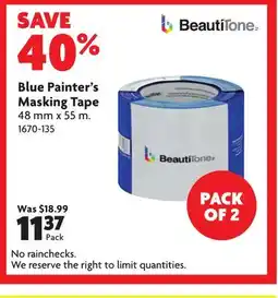 Home Hardware Blue Painter's Masking Tape offer