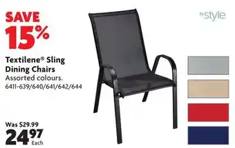 Home Hardware Textilene Sling Dining Chairs offer