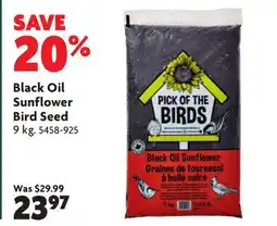 Home Hardware Black Oil Sunflower Bird Seed offer