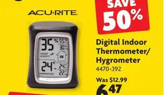 Home Hardware Digital Indoor Thermometer/ Hygrometer offer