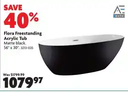 Home Hardware Flora Freestanding Acrylic Tub offer