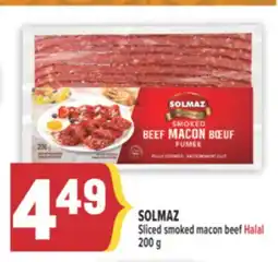 Marché Adonis SOLMAZ Sliced smoked macon beef Halal offer
