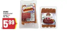 Marché Adonis SOLMAZ Frunkfurter or beef sausage Halal offer