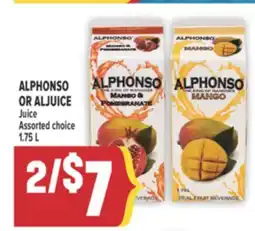 Marché Adonis ALPHONSO OR ALJUICE Juice offer