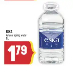 Marché Adonis ESKA Natural spring water offer