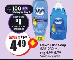 Chalo FreshCo Dawn Dish Soap 535-982 mL offer