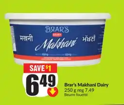 Chalo FreshCo Brar's Makhani Dairy 250 g offer