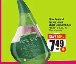 Chalo FreshCo New Zealand Spring Lamb Short Cut Lamb Leg offer