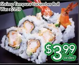 Ample Food Market Shrimp Tempura Cucumber Roll offer