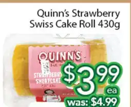 Ample Food Market Quinn's Strawberry Swiss Cake Roll offer