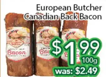 Ample Food Market European Butcher Canadian Back Bacon offer