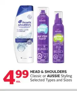Rexall HEAD & SHOULDERS Classic or AUSSIE Styling offer