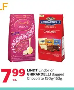 Rexall LINDT Lindor or GHIRARDELLI Bagged Chocolate offer