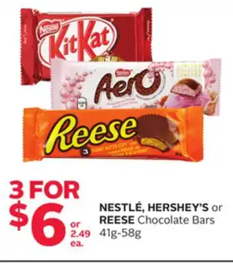 Rexall NESTLÉ, HERSHEY'S or REESE Chocolate Bars offer