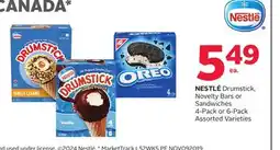 Rexall NESTLÉ Drumstick, Novelty Bars or Sandwiches 4-Pack or 6-Pack offer