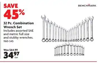 Home Hardware 32 Pc. Combination Wrench Set offer