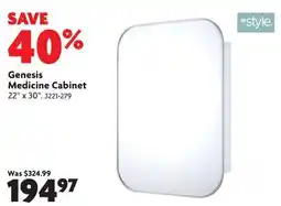 Home Hardware Genesis Medicine Cabinet offer