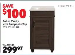 Home Hardware Cohen Vanity with Composite Top offer