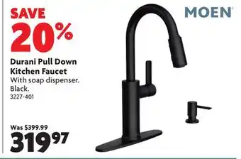 Home Hardware Durani Pull Down Kitchen Faucet offer