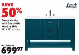 Home Hardware Bossy Vanity with Synthetic Marble Sink offer