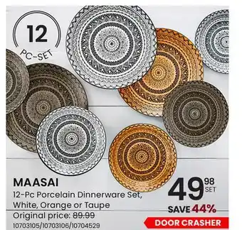 Stokes MAASAI 12-Pc Porcelain Dinnerware Set offer