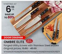 Stokes OMBRE ELITE Forged Utility Knives with Stainless Steel Blades offer