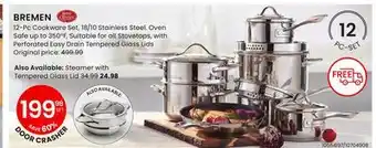 Stokes BREMEN 12-Pc Cookware Set, 18/10 Stainless Steel offer