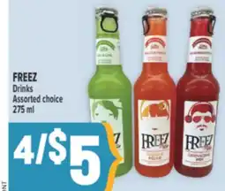Marché Adonis FREEZ Drinks offer