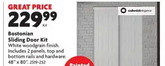 Home Hardware Bostonian Sliding Door Kit offer