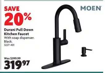 Home Hardware Durani Pull Down Kitchen Faucet offer