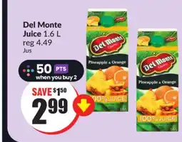 FreshCo Del Monte Juice 1.6 l offer