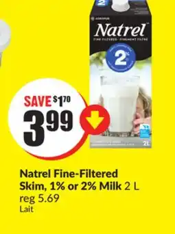 FreshCo Natrel Fine-Filtered Skim, 1% Or 2% Milk 2 l offer