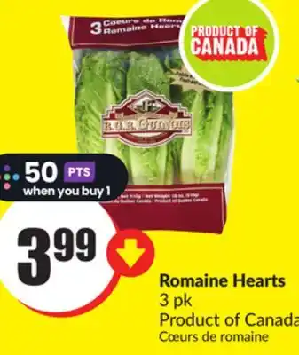 FreshCo Romaine Hearts 3 pk product of canada offer
