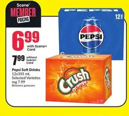 FreshCo Pepsi Soft Drinks 12x355 ml Selected Varieties offer