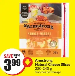 FreshCo Armstrong Natural Cheese Slices 220-240 g offer
