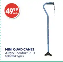 Wellwise by Shoppers Airgo Comfort Plus MINI QUAD CANES offer