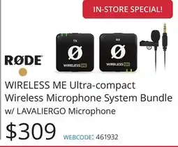 Vistek WIRELESS ME Ultra-compact Wireless Microphone System Bundle offer