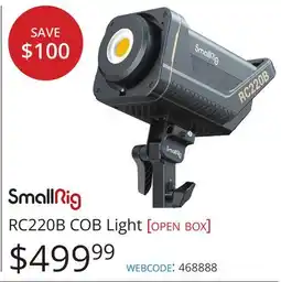 Vistek SmallRig RC220B COB Light [open box] offer