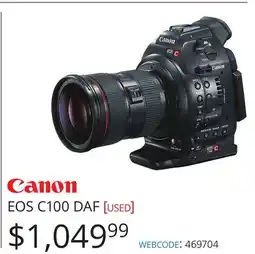 Vistek Canon EOS C100 DAF offer