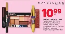 Rexall MAYBELLINE NEW YORK Tattoo Brow Gel, Tattoo Studio Brow Microblade Pencil, The City Mini Eyeshadow Palette, Colossal Big Shot offer