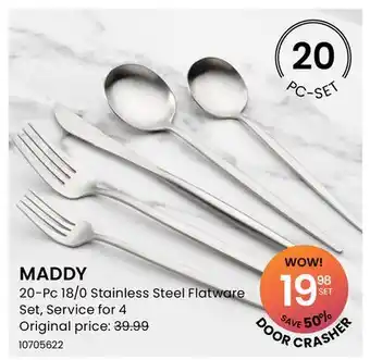 Stokes MADDY 20-Pc 18/0 Stainless Steel Flatware Set offer