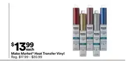 Michaels Make Market Heat Transfer Vinyl offer